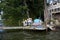 Man Relaxing at Lake House