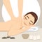 Man Relaxing Massage Spa
