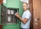 Man rewrites electric power meter readings