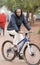 A man rides a bicycle on the street in Arusha