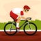 Man riding bicycle Professional cyclist