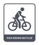 man riding bicylce icon in trendy design style. man riding bicylce icon isolated on white background. man riding bicylce vector