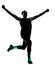 Man runner running jogging jogger silhouette