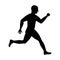 Man running fitness