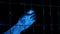 Man\'s Hand Grabs Fence X-Ray Effect