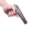 Man\'s hand with a gun isolated killer