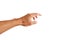 Man\'s hand that is reaching out to catch something