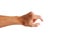 Man\'s hand that is reaching out to catch something