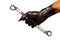 Man\'s Hand and Wrench in Engine Oil