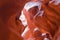 Man\'s Silhouette in Upper Antelope Canyon