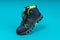 Man`s winter mountain boots. Footwear for hiking
