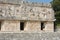 Man see of the nunnery building in Uxmal. Mexico.