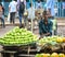 A man selling fresh fruits in Kolkata, India