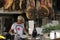 A man serving food in Mercato centrale in Florence