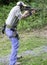 Man Shooting Carbine