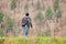 Man With Skateboard on Mountainside