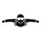 Man skydiving icon, simple style