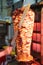 Man slicing turkish doner kebab kebap