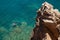 Man snorkeling in Mediterranean Sea