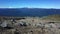 Man solo hiking up mountainside volcano Puyehue, Puyehue National Park, Chile, Patagonia. Volcanoes