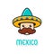 Man with sombrero and large moustache