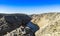 Man is standing above Zrmanja canyon in Croatia