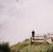 Man standing on a high viewpoint in Doi Inthanon park