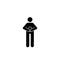 Man, standing, phone icon. Element of human use phone. Premium quality graphic design icon. Signs and symbols collection icon for