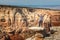 Man standing on a rock at the Cold Shivers Overlook, Colorado