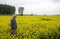 Man standing and wathing nature