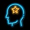 Man Star Human Talent neon glow icon illustration