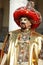 Man in Sultan costume at Venice carnival 2011