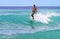 Man Surfing at Waikiki Beach, Honolulu Hawaii