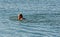 Man swimming english channel