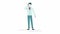 Man talking on the phone 2D Animation