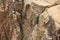 Man Top Rock Climbing a Hoodoo in Arizona