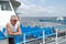 Man travelling on ferry