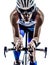 Man triathlon iron man athlete cyclist bicycling