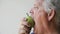 Man tries to eat unripe pear