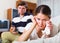 Man trying reconcile with wife after quarrel