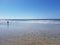 Man walking on a beach