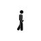 Man, walking, phone icon. Element of human use phone. Premium quality graphic design icon. Signs and symbols collection icon for