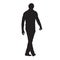 Man walking vector silhouette