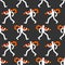Man walks with lollipop pattern seamless. vector background. Baby fabric texture