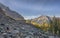 A Man Walks on a Rocky Trail near Lake Oâ€™Hara