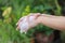 Man washing his hands with soap for sterile, Health and Global hand washing day concept