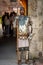 Man wearing armor of a medieval Serbian knight at Belgrade fortress, Serbia