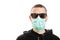Man wearing hygienic mask to prevent the virus PM2.5 and Coronavirus. People in masks. The outbreak of Novel Corona virus 2019-