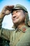 Man wearing a Japanese uniform at reenacting event