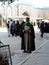 Man wearing traditional dress outside the Holy Shrine of Husayn Ibn Ali, Karbala, Iraq